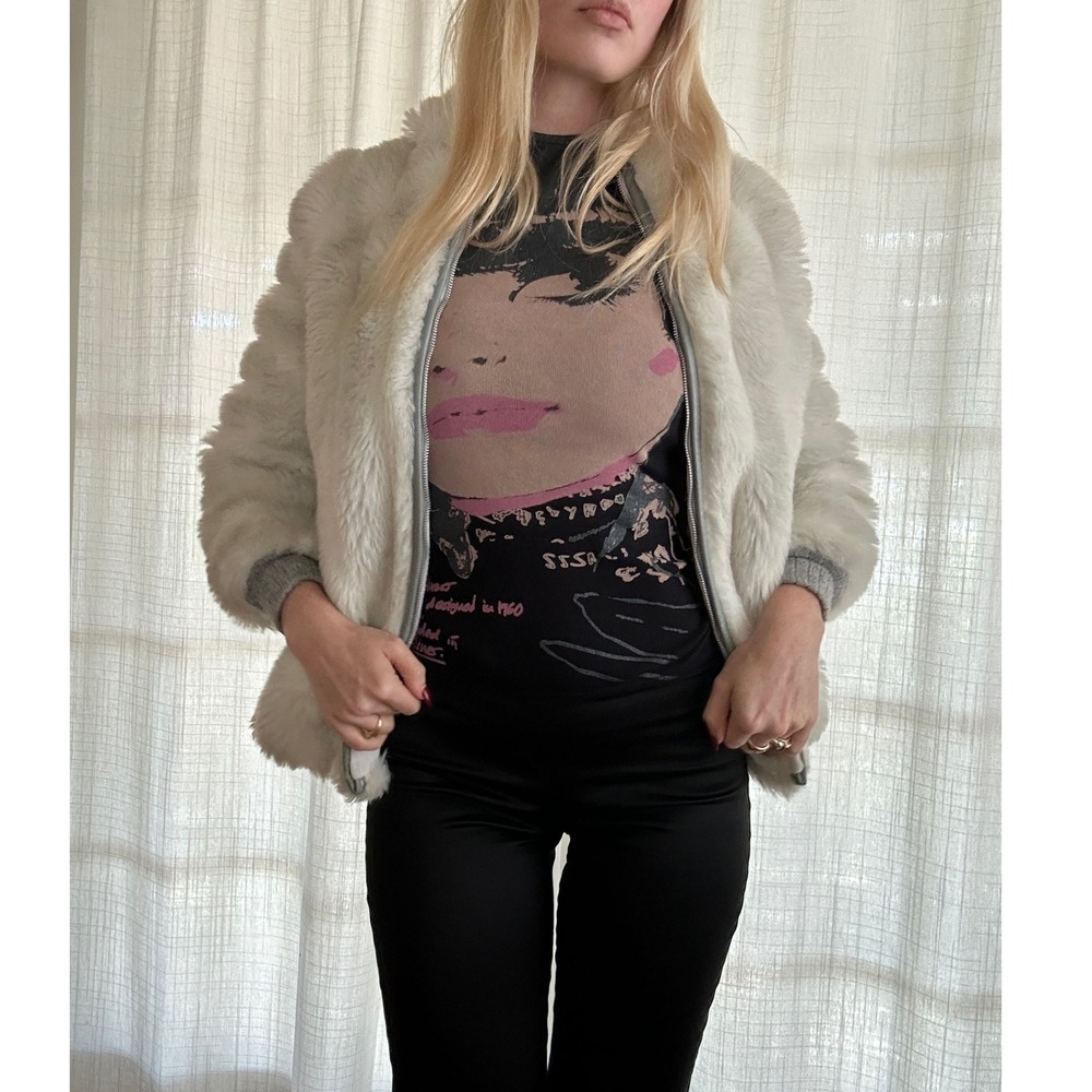 Vintage 70s 80s faux fur jacket